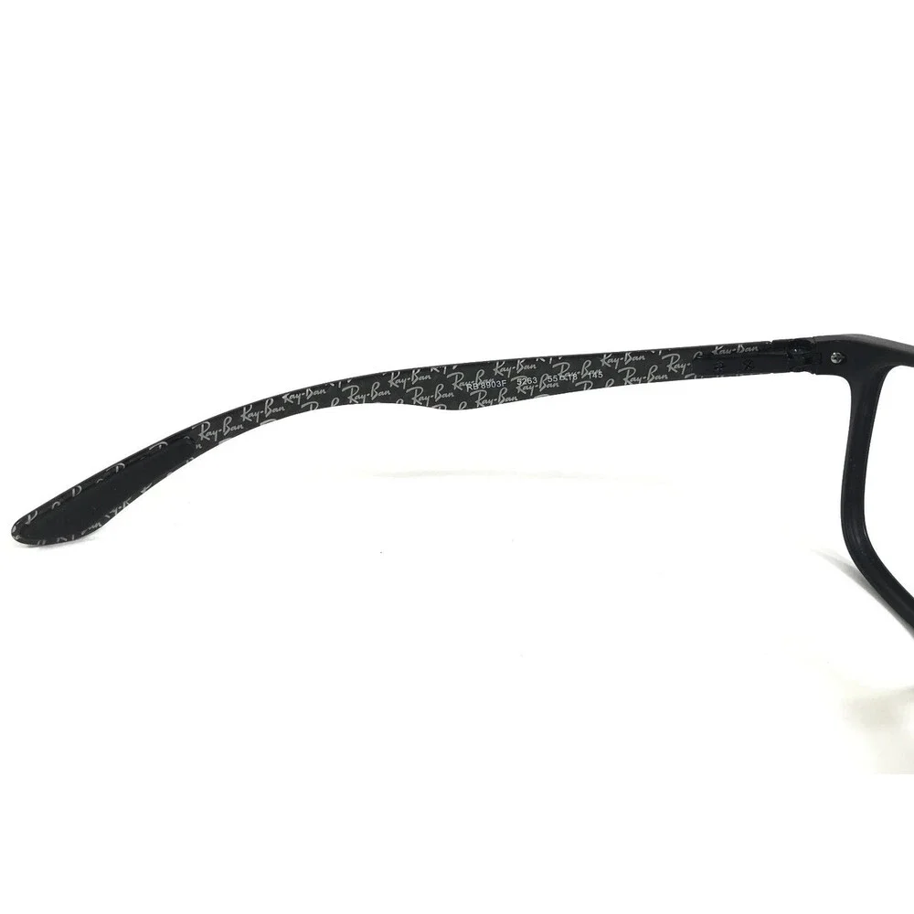 Ray-Ban Eyeglasses Frames RB8903F 5263 Matte Black Square Asian Fit 55-18-145
